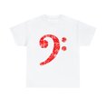 thumbnail image 1 of Bass Clef  for Bass Players (Distressed Red) Tshirt, 1 of 1