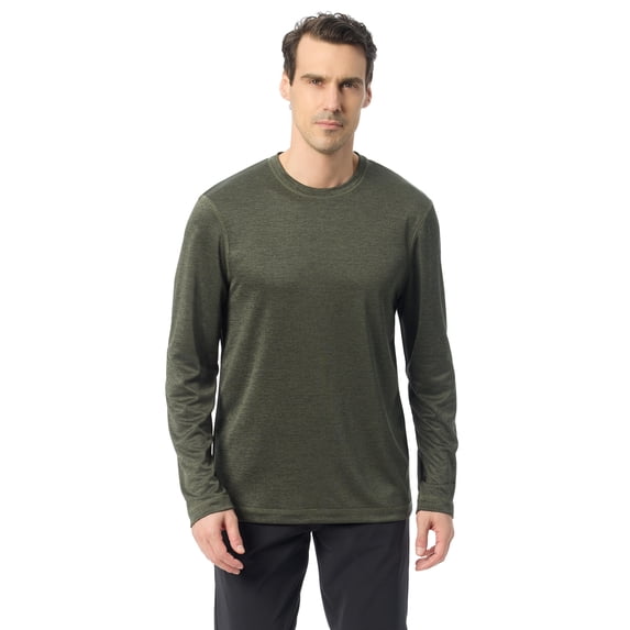 Bass & Co Men's & Big Men's Long Sleeve Hiker Tech Tee, Sizes S-XXXL