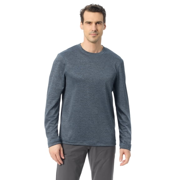 Bass & Co Men's & Big Men's Long Sleeve Hiker Tech Tee, Sizes S-XXXL