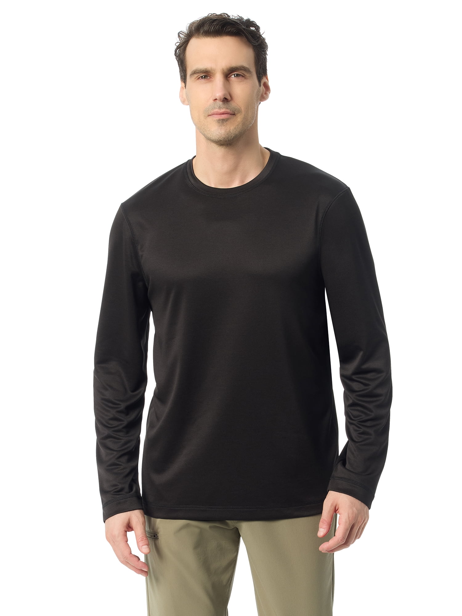 Bass & Co Men's & Big Men's Long Sleeve Hiker Tech Tee, Sizes S-XXXL