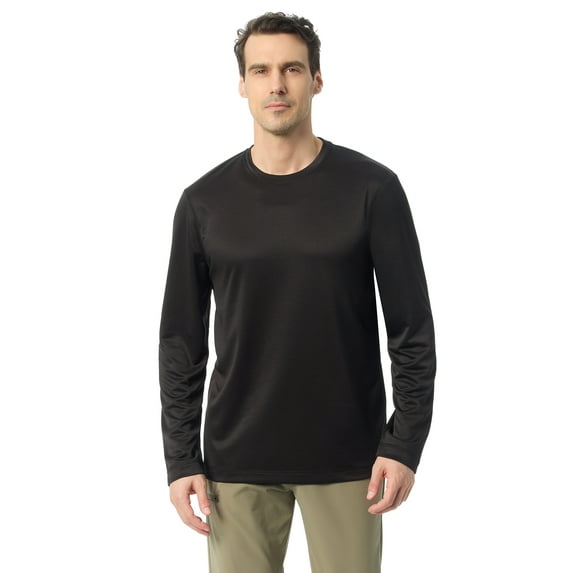 Bass & Co Men's & Big Men's Long Sleeve Hiker Tech Tee, Sizes S-XXXL