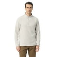 thumbnail image 1 of Bass & Co Men's & Big Men's Pro-Sueded Quarter Zip Heathered Pullover, Sizes S-XXXL, 1 of 6