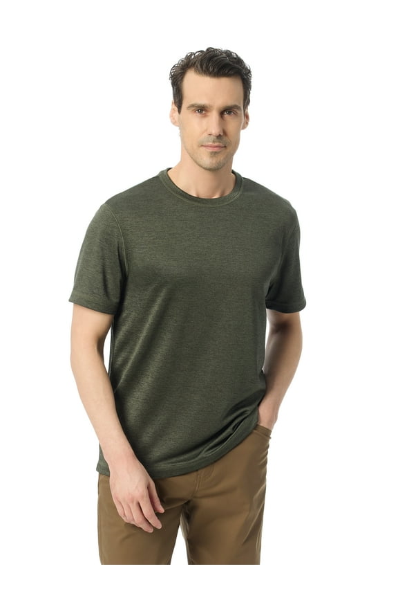 Bass & Co Men's & Big Men's Short Sleeve Hiker Tech Tee, Sizes S-XXXL