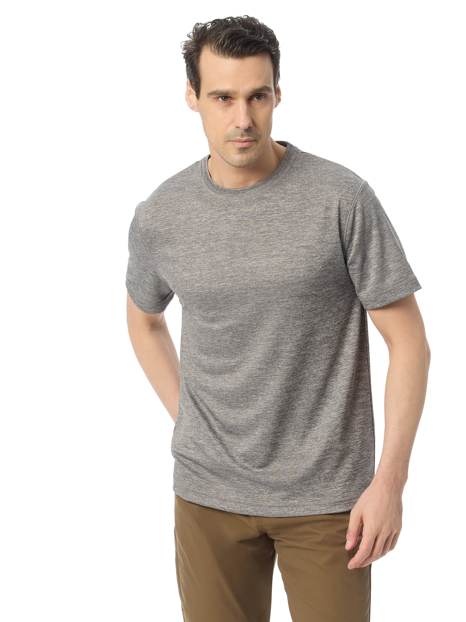 Bass & Co Men's & Big Men's Short Sleeve Hiker Tech Tee, Sizes S-XXXL