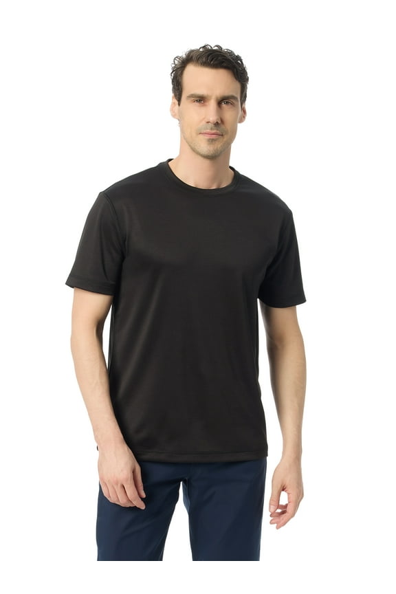 Bass & Co Men's & Big Men's Short Sleeve Hiker Tech Tee, Sizes S-XXXL