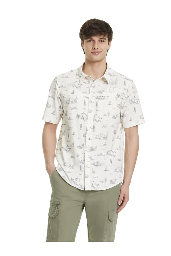 Bass & Co. Men's Explorer Short Sleeve Button Down Shirt, Sizes S-3XL