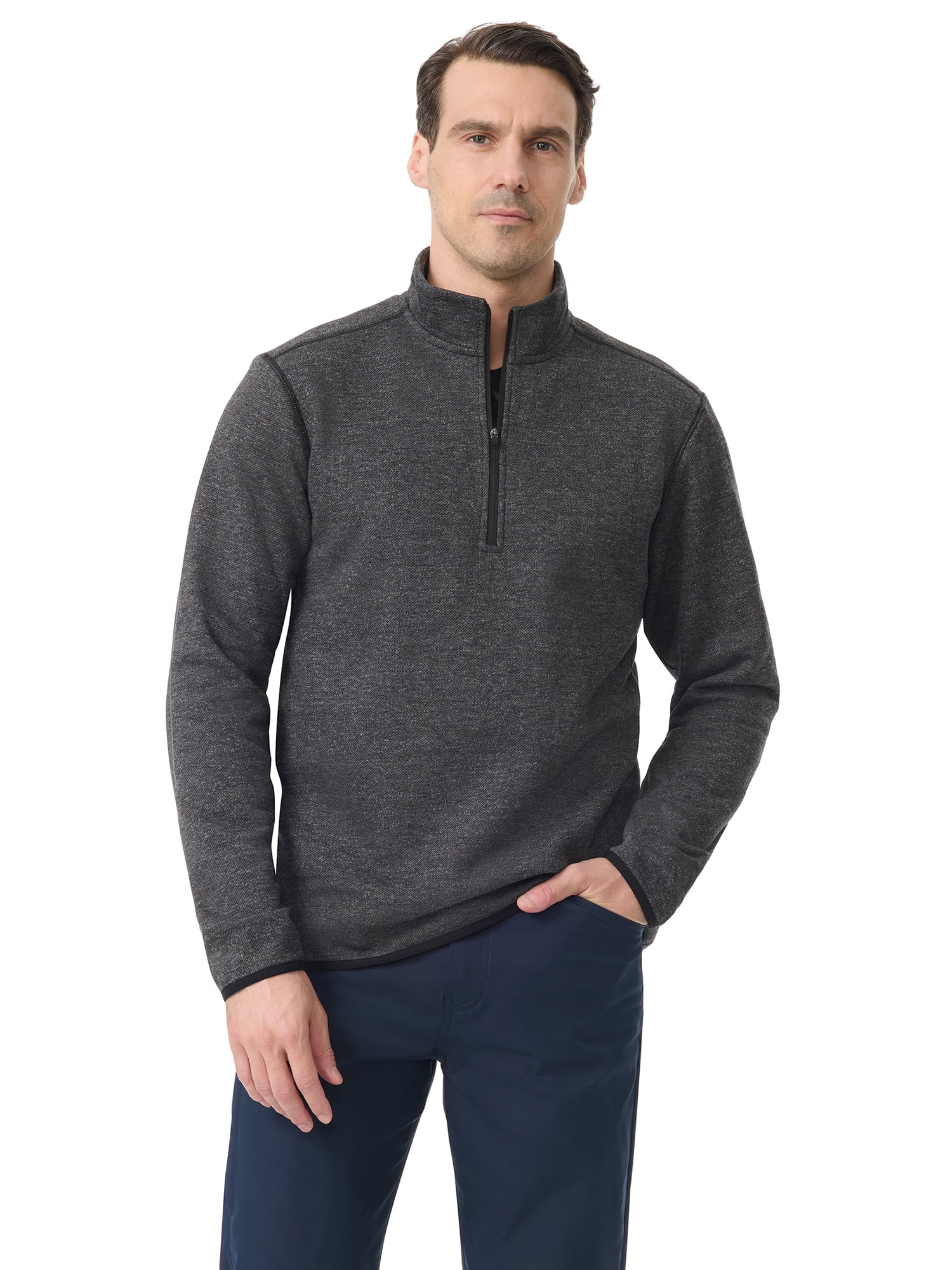 Bass & Co Men's Twill 1/4 Zip, Sizes S-3XL
