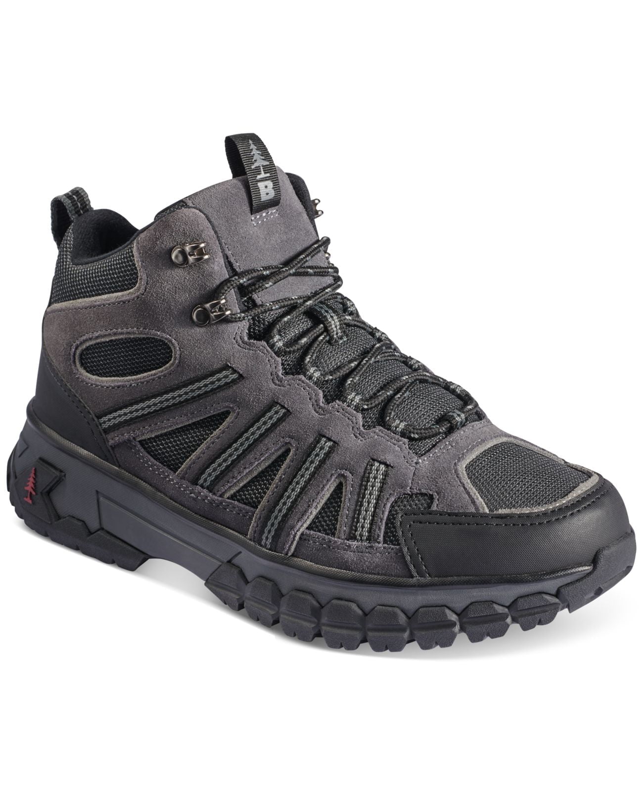 Bass & Co. Outdoor Men’s Peak Hiker 2 Mid-Top Hiking Boot Shoes, Dark Gray, 9.5