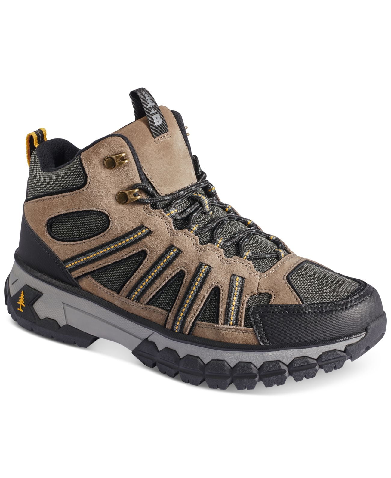 Bass & Co. Outdoor Mens Peak Hiker 2 Mid-Top Hiking Boot Shoes, Dark Beige,  9 