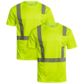 thumbnail image 1 of Bass Creek Outfitters Men's ANSI/ISEA Class 3 High Visibility Shirt – 2 Pack Construction Safety T-Shirt, 1 of 7