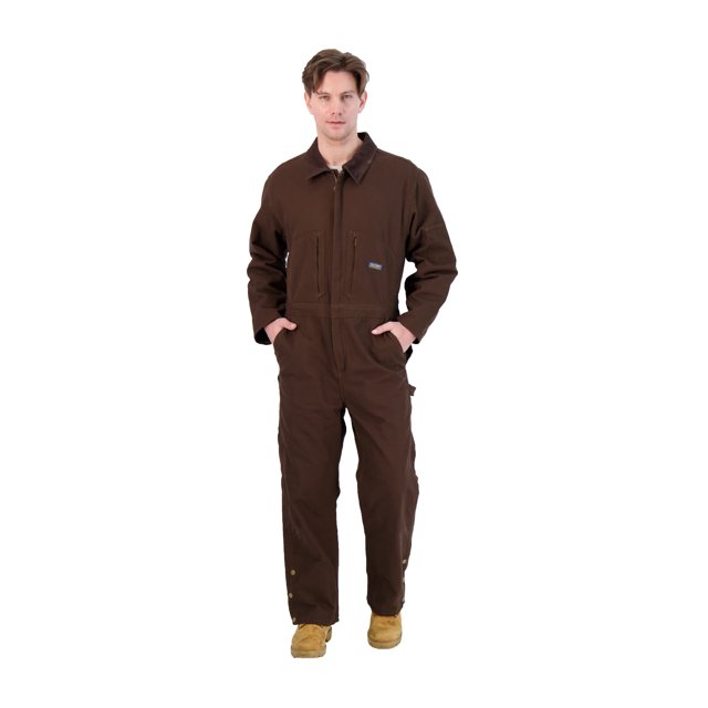 Bass Creek Outfitters Men's Coveralls Insulated Duck Canvas Long