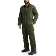 Bass Creek Outfitters Men's Coveralls -Insulated Duck Canvas Long Sleeve Jumpsuit, Quilted Lining (M-3XL)