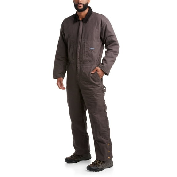 Bass Creek Outfitters Mens Coveralls - Insulated Water Resistant Workwear Jumpsuit Coveralls for Men