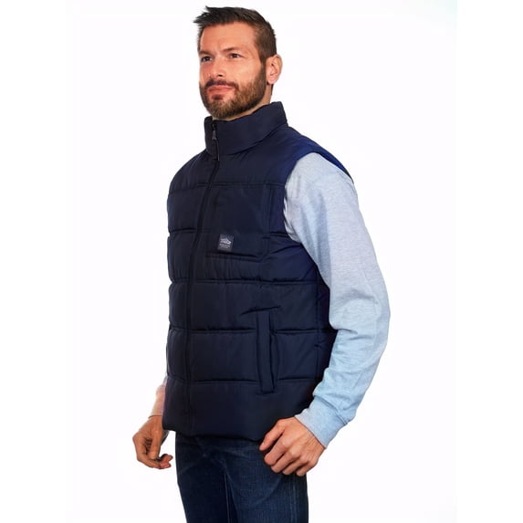 Bass Creek Outfitters Men's Double Needle Quilted Puffer Vest, Sizes M-XXL