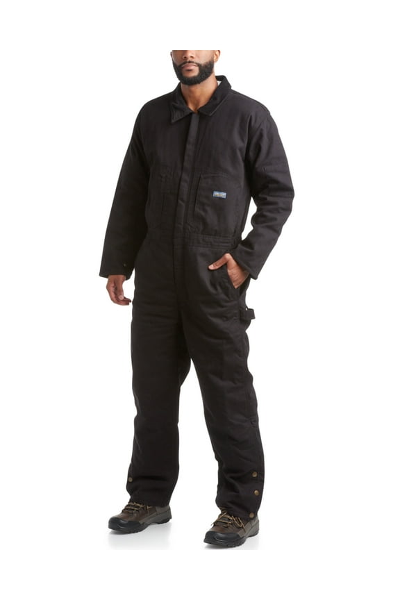 Mens Coveralls Water Resistant 30'' Inseam Insulated Coveralls Work Jumpsuit