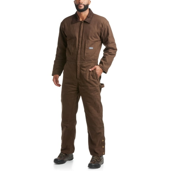 Bass Creek Outfitters Mens Coveralls - Insulated Water Resistant Workwear Jumpsuit Coveralls for Men