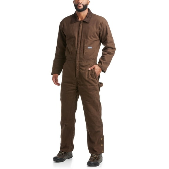 Bass Creek Outfitters Mens Coveralls - Insulated Water Resistant Workwear Jumpsuit Coveralls for Men