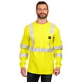 thumbnail image 1 of Bass Creek Outfitters Men's Flame Resistant Hi-Vis Safety Long Sleeve Knit Top, Sizes M-2XL, 1 of 11