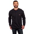 thumbnail image 1 of Bass Creek Outfitters Men's Flame Resistant Long Sleeve Henley Knit Top, Sizes M-2XL, 1 of 13