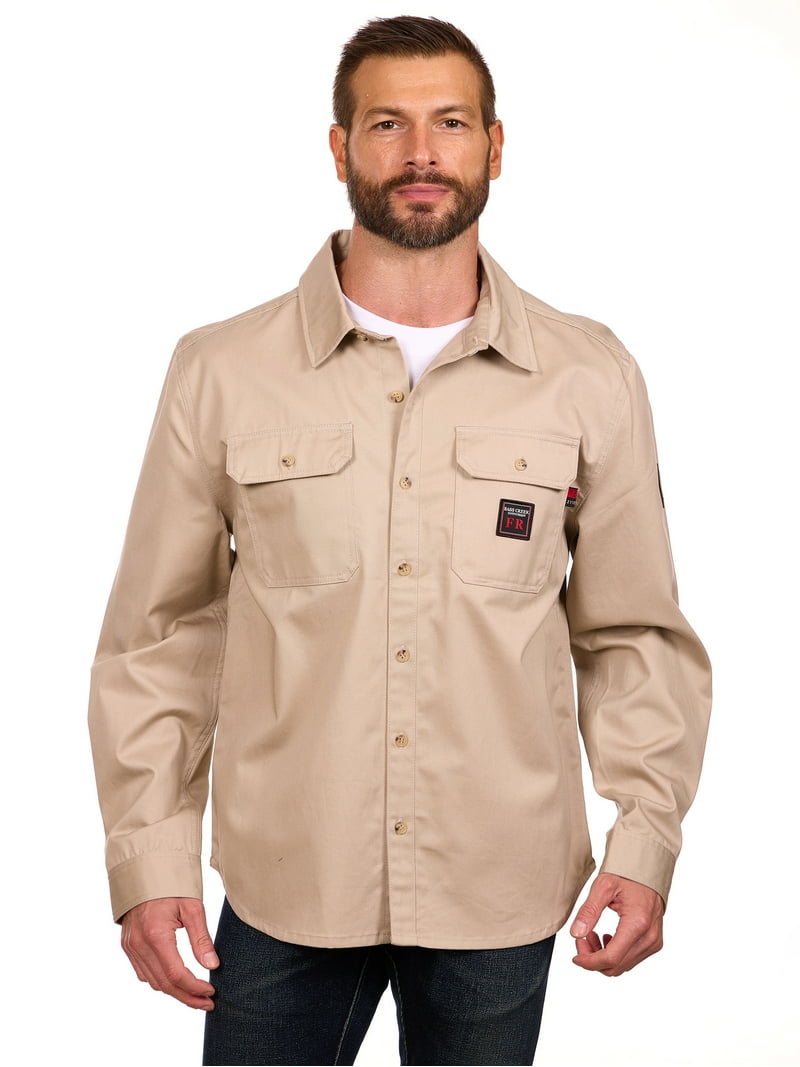 Bass Creek Outfitters Men's Flame Resistant Long Sleeve Twill Work