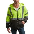 thumbnail image 1 of Bass Creek Outfitters Mens Fleece Hoodie - Safety Workwear ANSI/ISEA Class 3 High Visibility Hoodie, 1 of 7