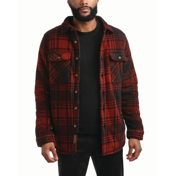 Bass Creek Outfitters Men's Shirt Jacket Heavy Duty Polar Fleece