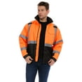 thumbnail image 1 of Bass Creek Outfitters Men's Oxford Insulated Safety Work Jacket with Hidden Hood, Sizes M-2XL, 1 of 4