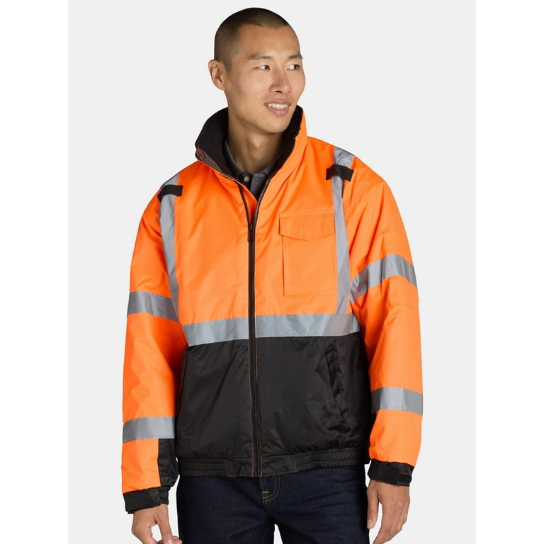 Bass Creek Outfitters Men's Hi-Vis Oxford Insulated Safety Jacket