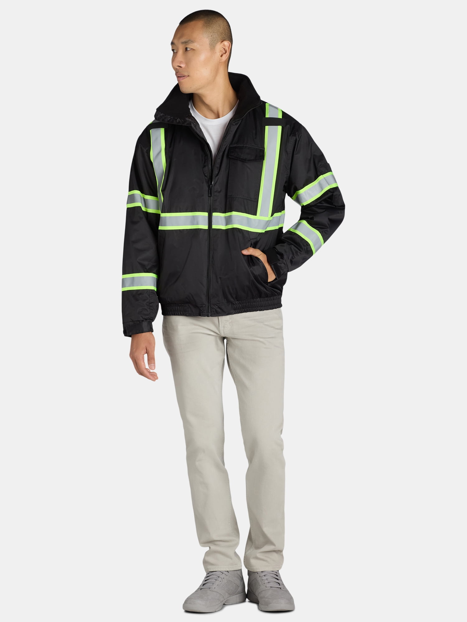 Bass Creek Outfitters Men's Oxford Insulated Safety Work Jacket