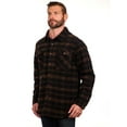thumbnail image 1 of Bass Creek Outfitters Men's Plaid Bonded Winter Fleece Shirt Jacket, Sizes M-2XL, 1 of 11