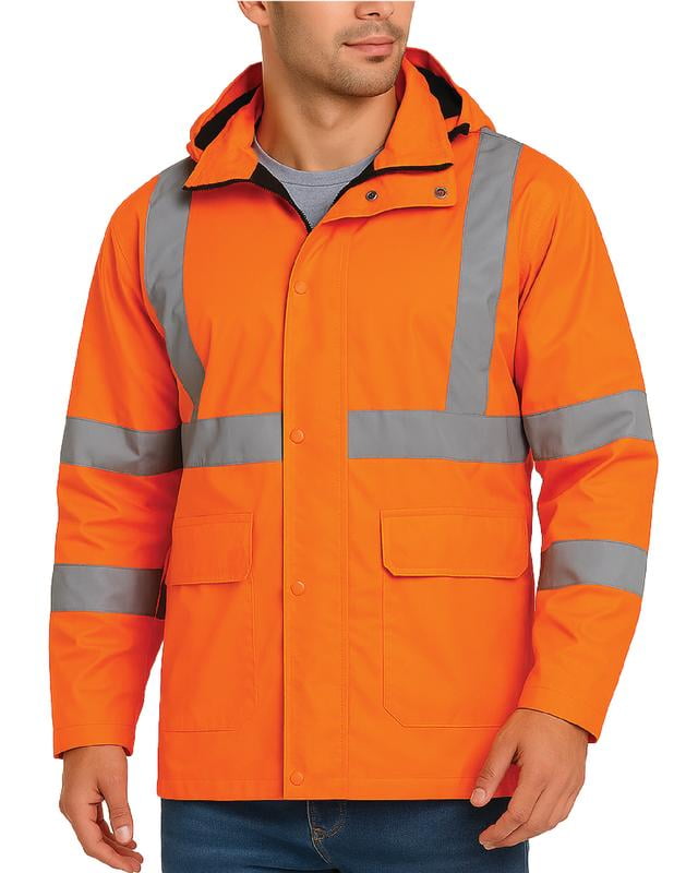 Hi Vis Jacket For Men Bass Creek Outfitters Men's Rain Jacket
