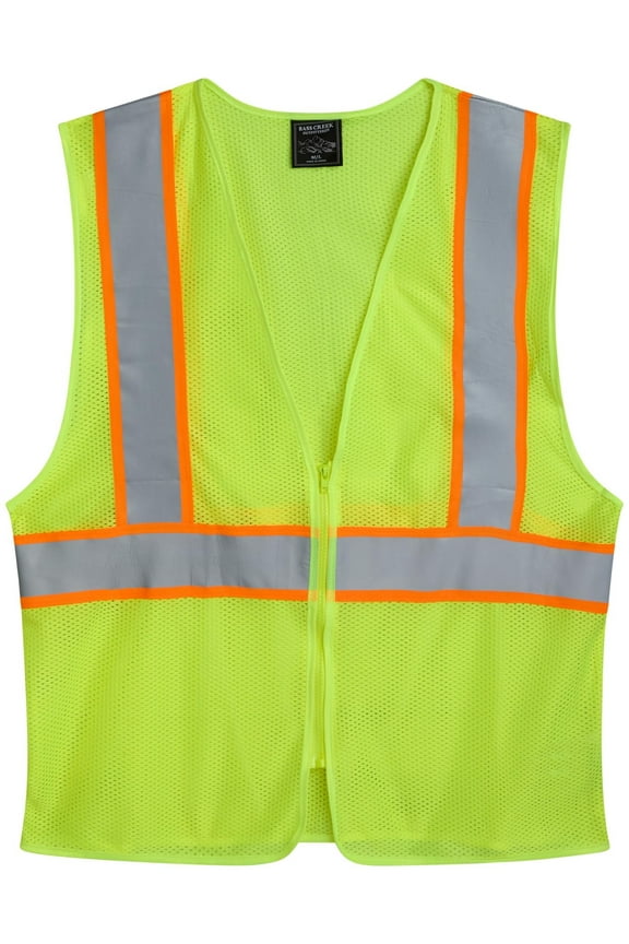 Men's Reflective Safety Vest - High Visibility Mesh Work Vest for Men (M-XXL)