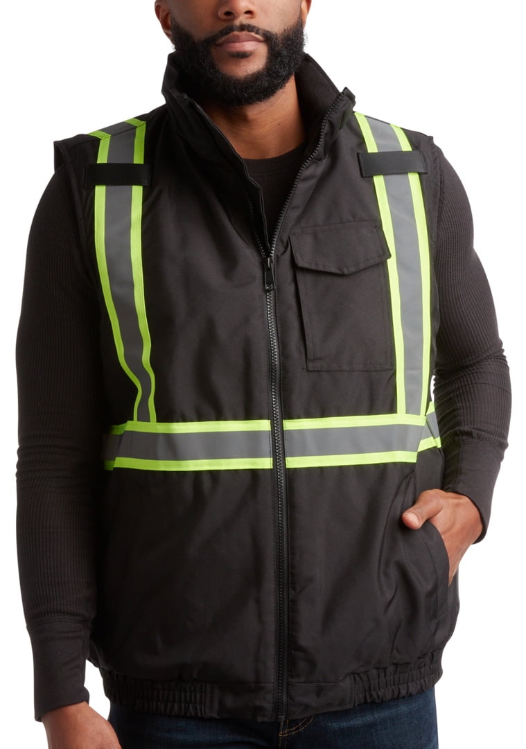 Bass Creek Outfitters Men's Safety Vest Insulated ANSI/ISEA Class 2