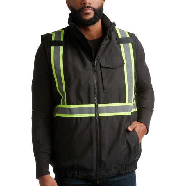 Bass Creek Outfitters Men's Safety Vest Insulated ANSI/ISEA Class 2