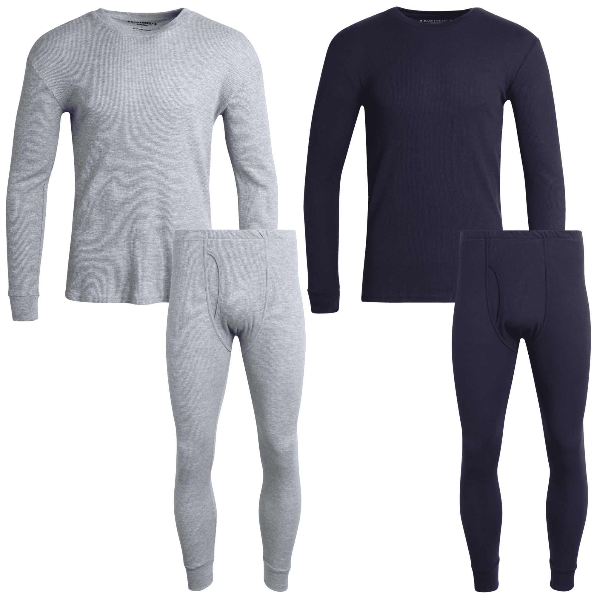 Bass Creek Outfitters Men's Thermal Underwear Set - 4 Piece Waffle
