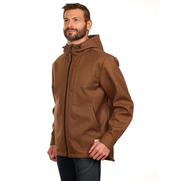Bass Creek Outfitters Men's Twill Bonded Fleece Softshell Jacket, Sizes M-2XL