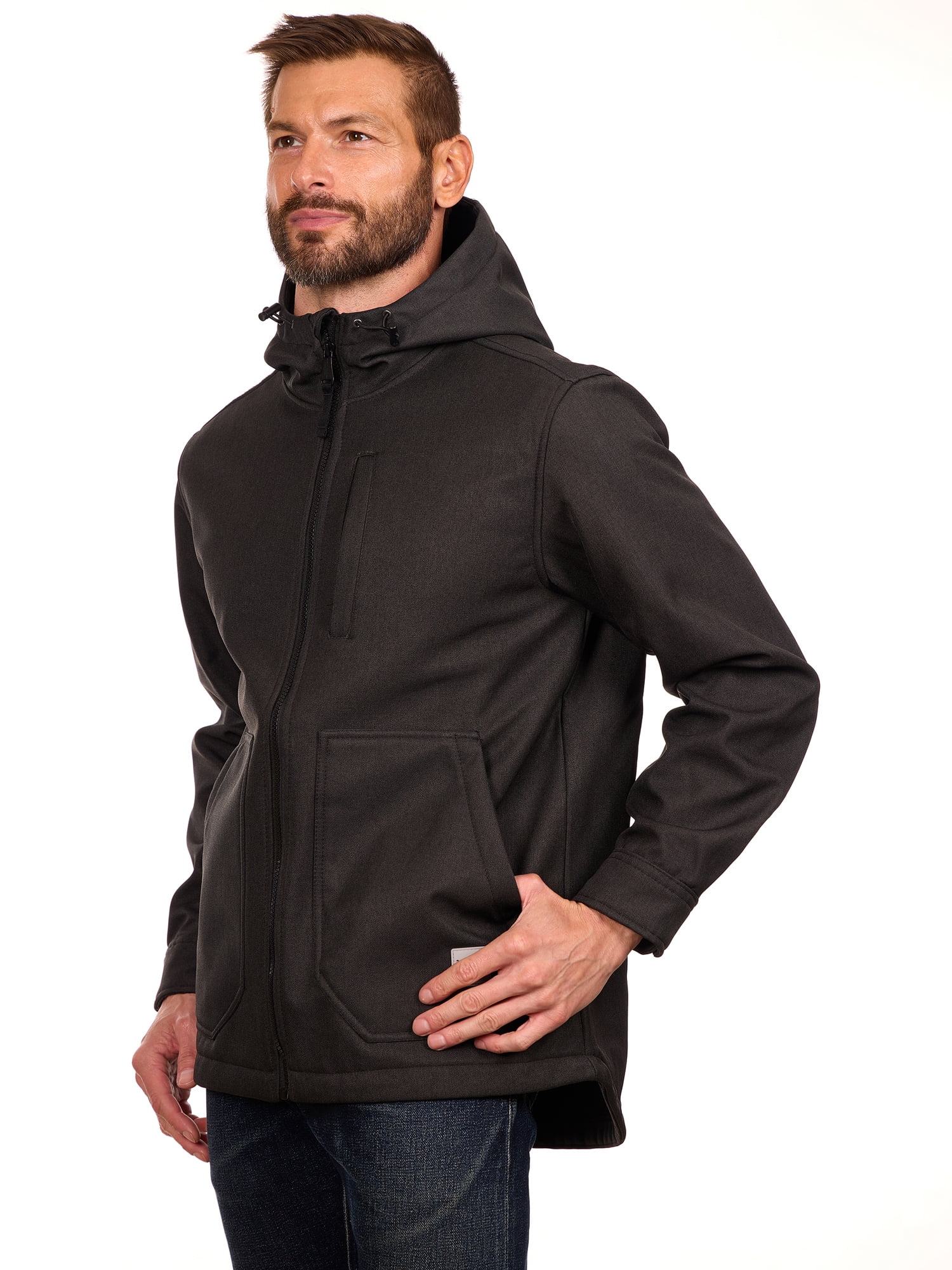 Bass Creek Outfitters Men's Twill Bonded Fleece Softshell Jacket, Sizes M-2XL