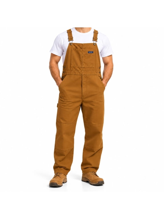 Mens Overalls - Insulated Bib Overalls for Men Duck Canvas Mens Jumpsuit Bibs