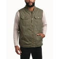 thumbnail image 1 of Bass Creek Outfitters Men's Workwear Vest - Heavyweight Sherpa Lined Duck Canvas Vest (M-XXL), 1 of 7
