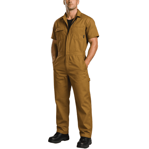 Bass Creek Outfitters Mens Coveralls Short Sleeve Heavyduty Utility Jumpsuit Workwear for Men