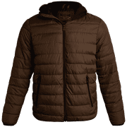 Bass Creek Outfitters Mens Puffer Jacket - Lightweight Water Resistant Insulated Hooded Jacket for Men