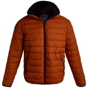 Bass Creek Outfitters Mens Puffer Jacket - Lightweight Water Resistant Insulated Hooded Jacket for Men