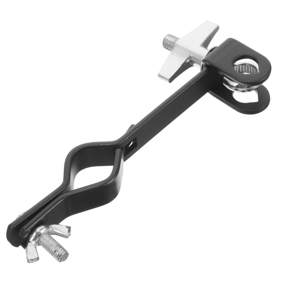 FENGGUIQU Bass Drum Cowbell Mounting Bracket Metal Secure Clamp for Live Shows 1Set
