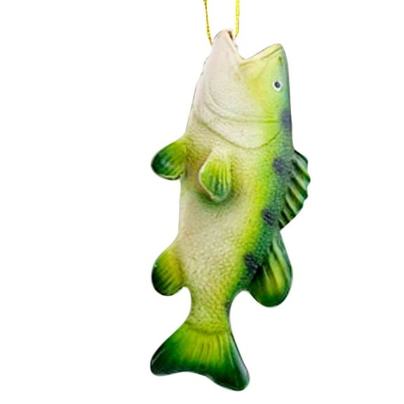 Bass Fish Fishing Figure Ornament 3.5 " Tree Decoration