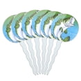 thumbnail image 1 of Bass Fish Jumping Water Fishing Cupcake Picks Toppers - Set of 6, 1 of 1