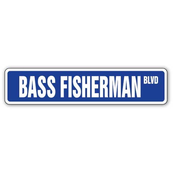 Bass Fisherman Street [3 Pack] of Vinyl Decal Stickers