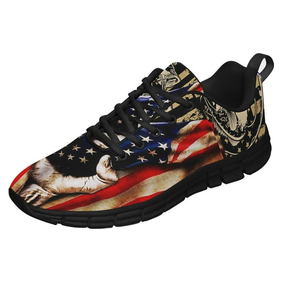 Bass Fishing America Running Shoes Sneakers Mesh Black Size 6