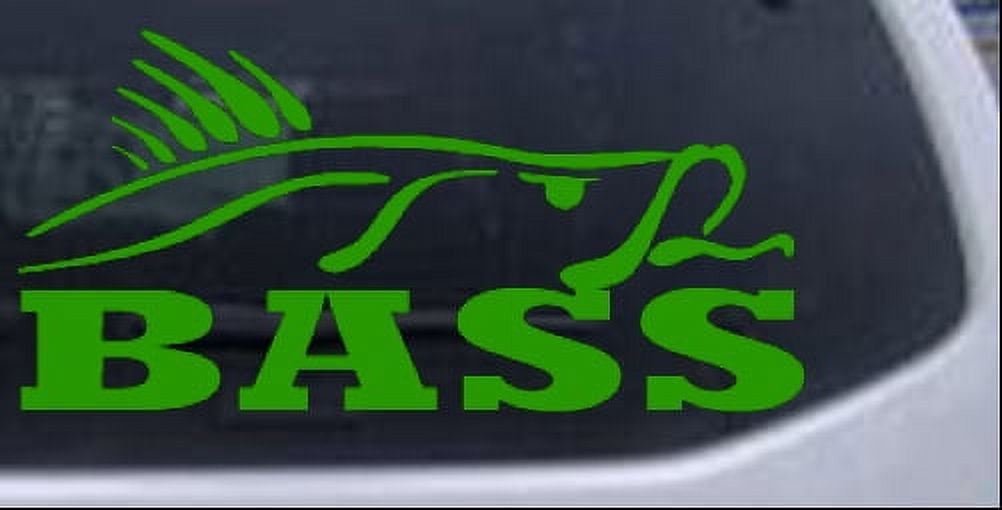 Bass Fishing Decal Car or Truck Window Decal Sticker