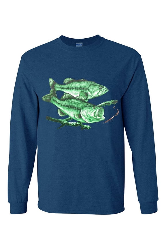 Bass Fishing Gear Gifts T-shirt Long Sleeve Mens