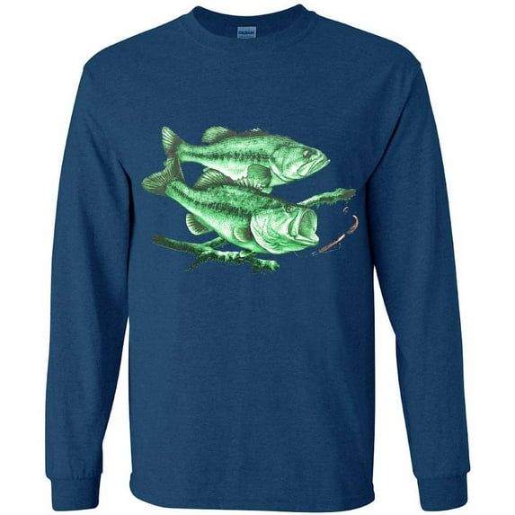 Bass Fishing Gear Gifts T-shirt Long Sleeve Mens